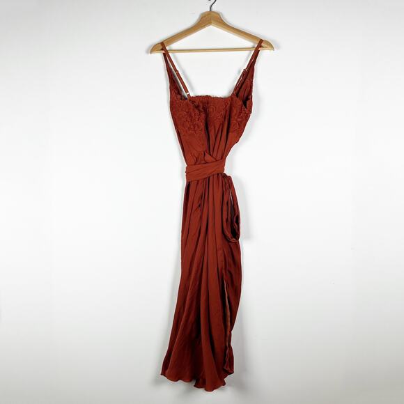 Hot As Hell HAH Dancing Queen Wrap Dress Bronze Revolve Small - Picture 6 of 9